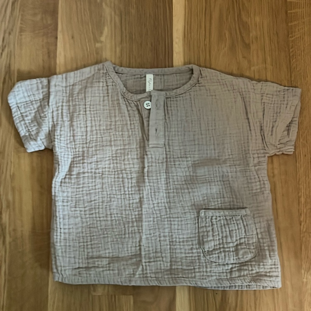 NWOT Rylee + Cru Muslin shirt 12-18M